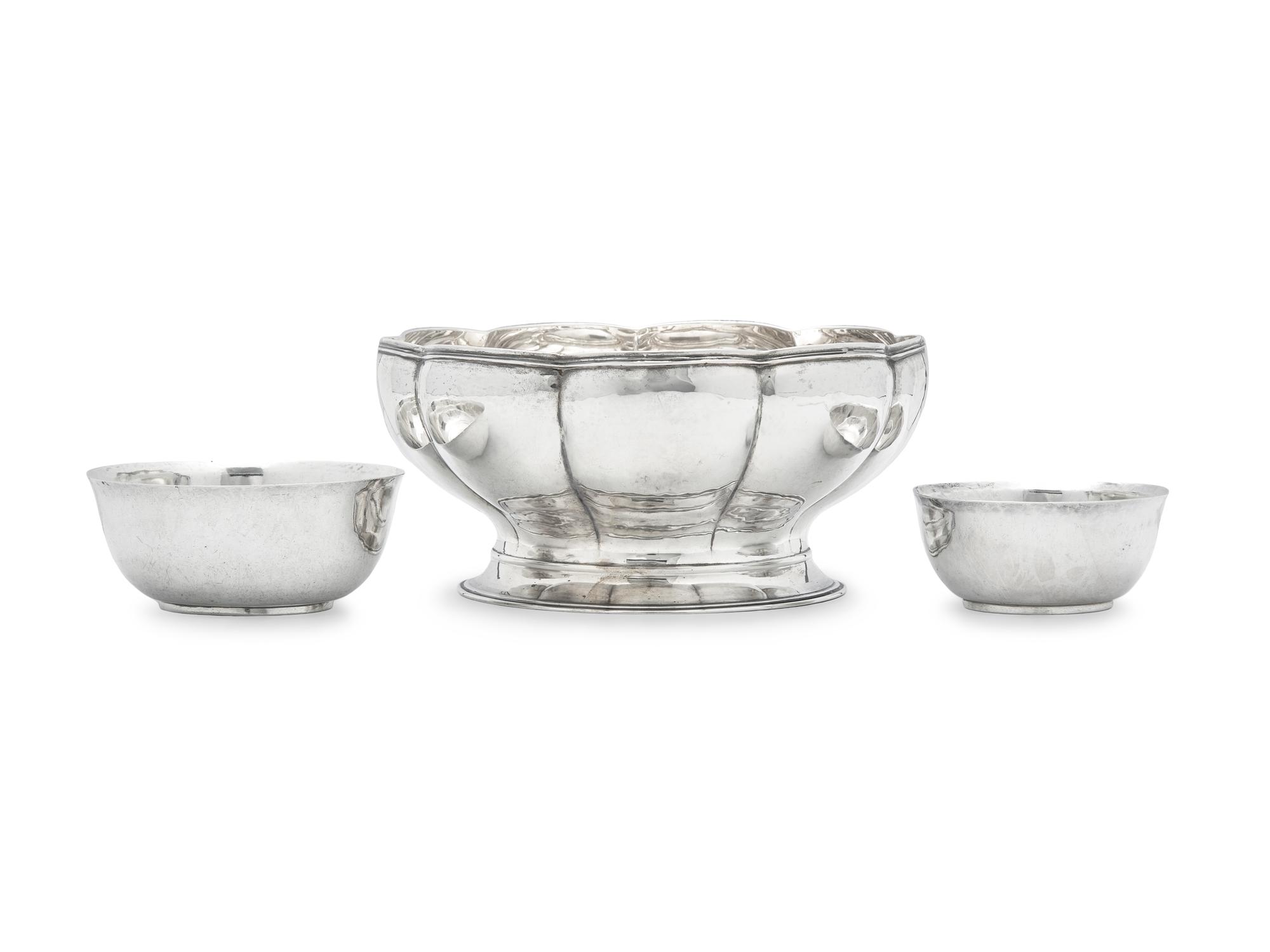 Three Arts & Crafts Silver Bowls