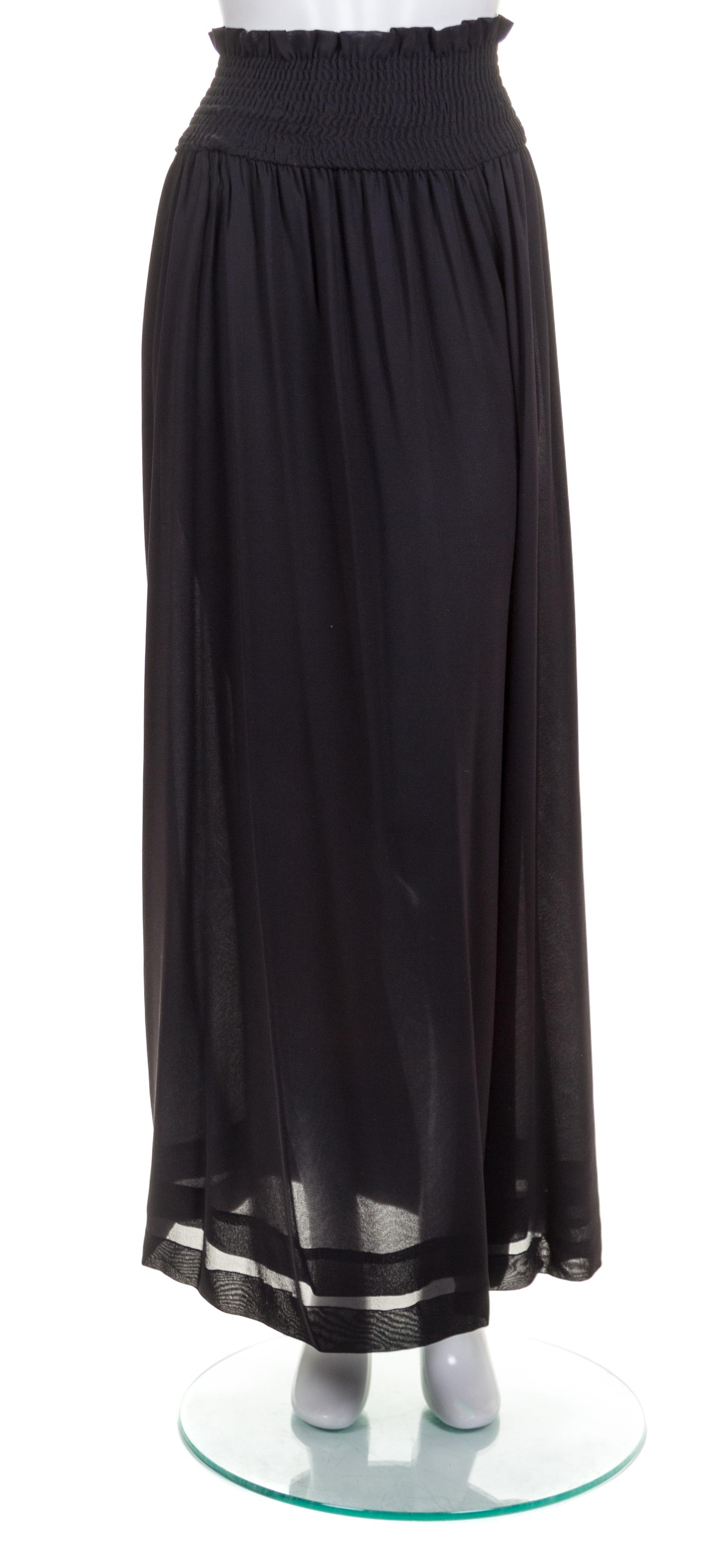 A Chanel Black Swimsuit Ensemble, Size 40, pant size 38.