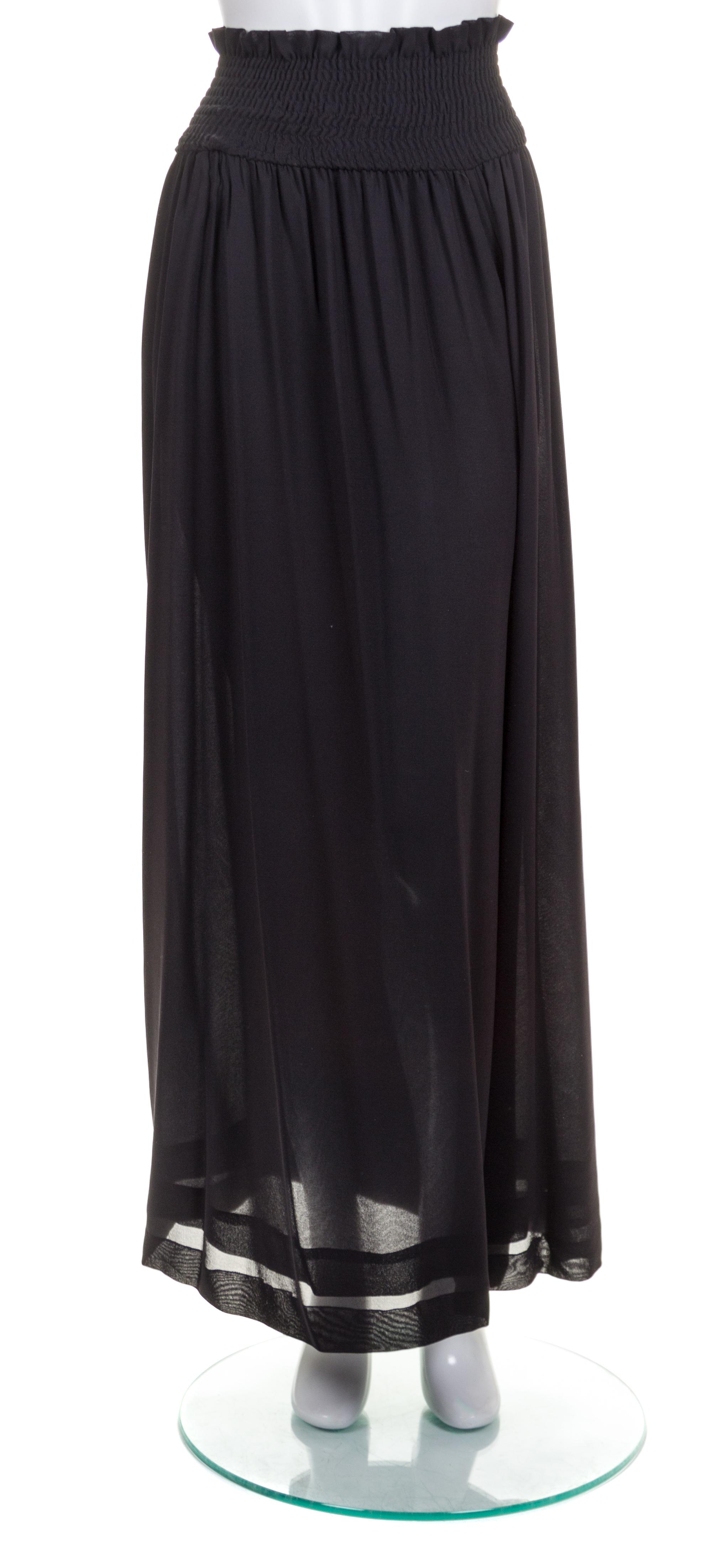 A Chanel Black Swimsuit Ensemble, Size 40, pant size 38.