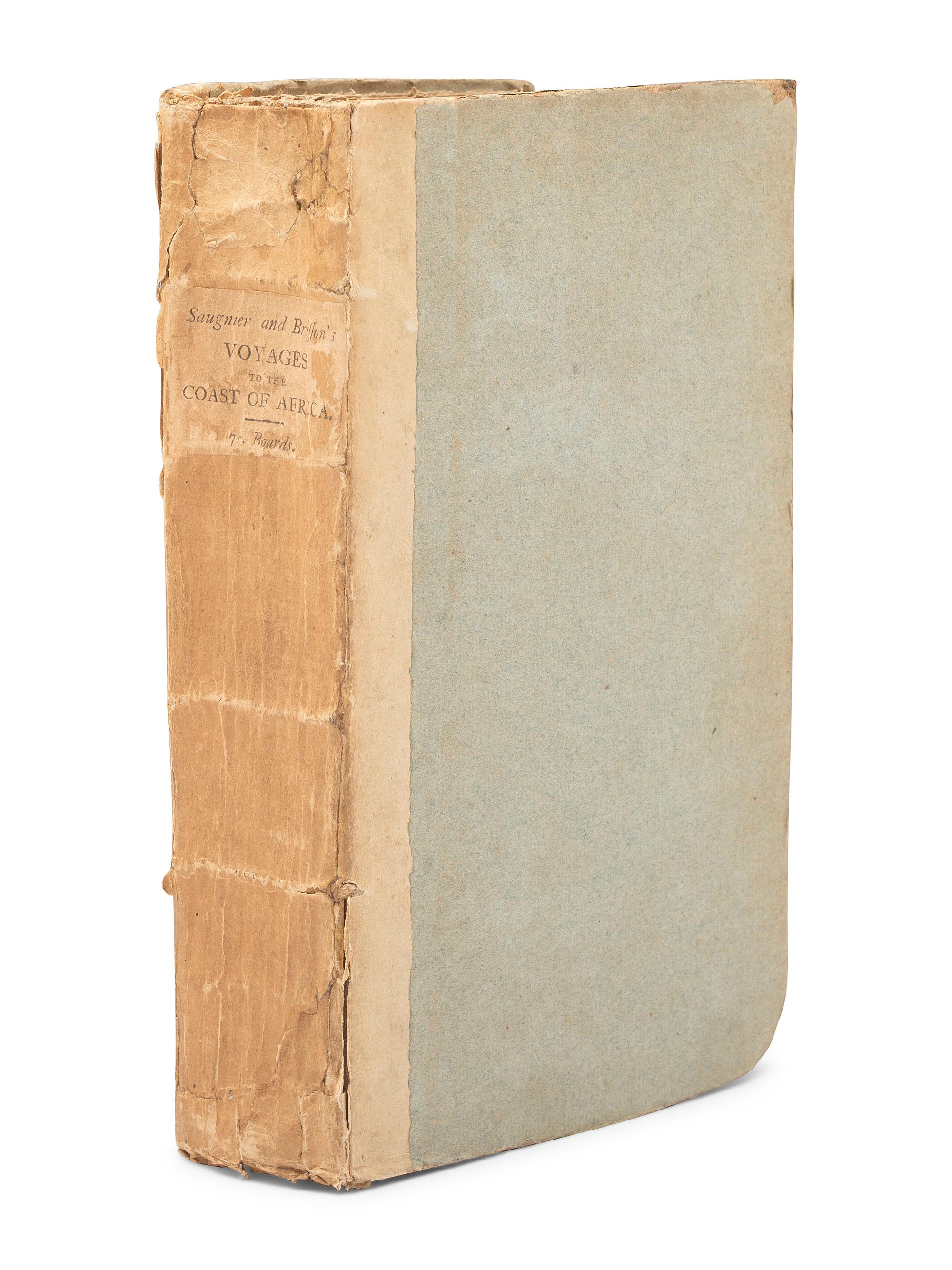 [SHIPWRECK]. SAUGNIER & BRISSON. Voyages to the Coast of Africa...containing an Account of their Shipwreck...and Subsequent Slavery . London: for G. G. J. and J. Robinson, 1792.