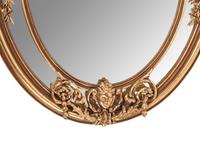 A Napoleon III Style Giltwood and Gilt Composition Mirror