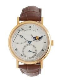 A FINE AND WELL-PRESERVED BREGUET, REF. 7137 18K YELLOW GOLD MOONPHASE ANNUAL CALENDAR 'CLASSIQUE' WRISTWATCH