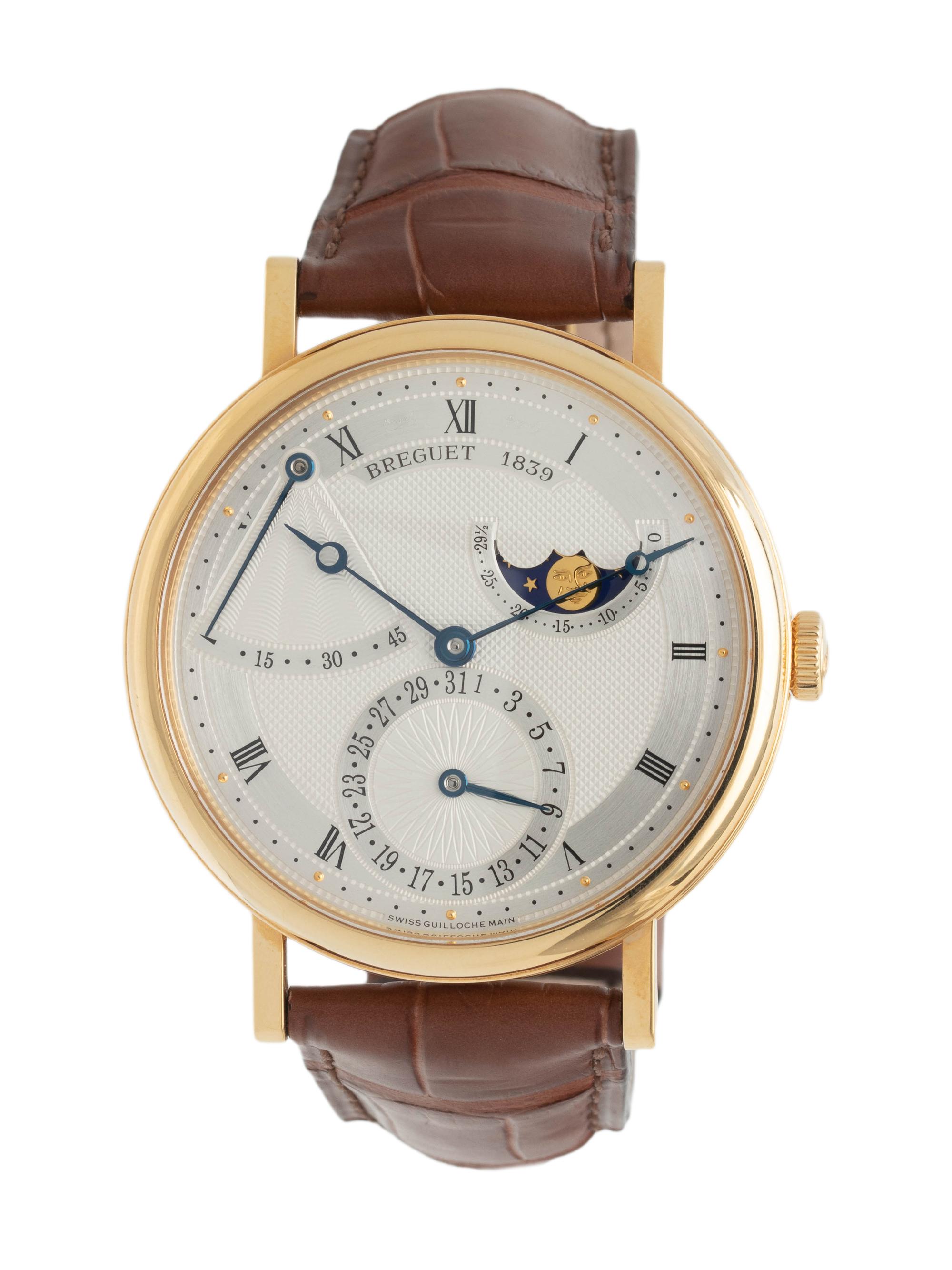 A FINE AND WELL-PRESERVED BREGUET, REF. 7137 18K YELLOW GOLD MOONPHASE ANNUAL CALENDAR 'CLASSIQUE' WRISTWATCH