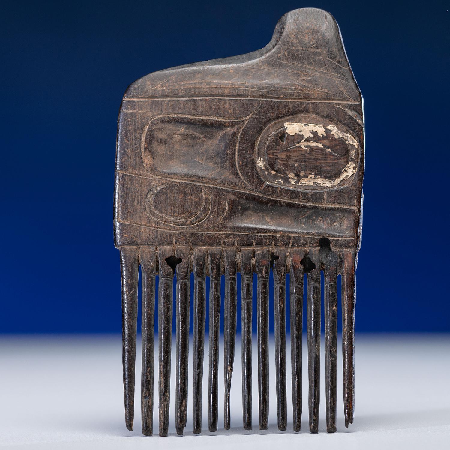 Haida Carved Baleen Comb