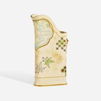 A Royal Worcester bone china jug Attributed to Christopher Dresser (English, 1834-1904), England, bearing date mark for 1876