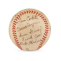 A 1952 Albany Cardinals Team Signed Autograph Baseball