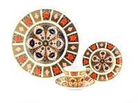 A Royal Crown Derby Imari Pattern Porcelain Part Dinner Service for Twelve
