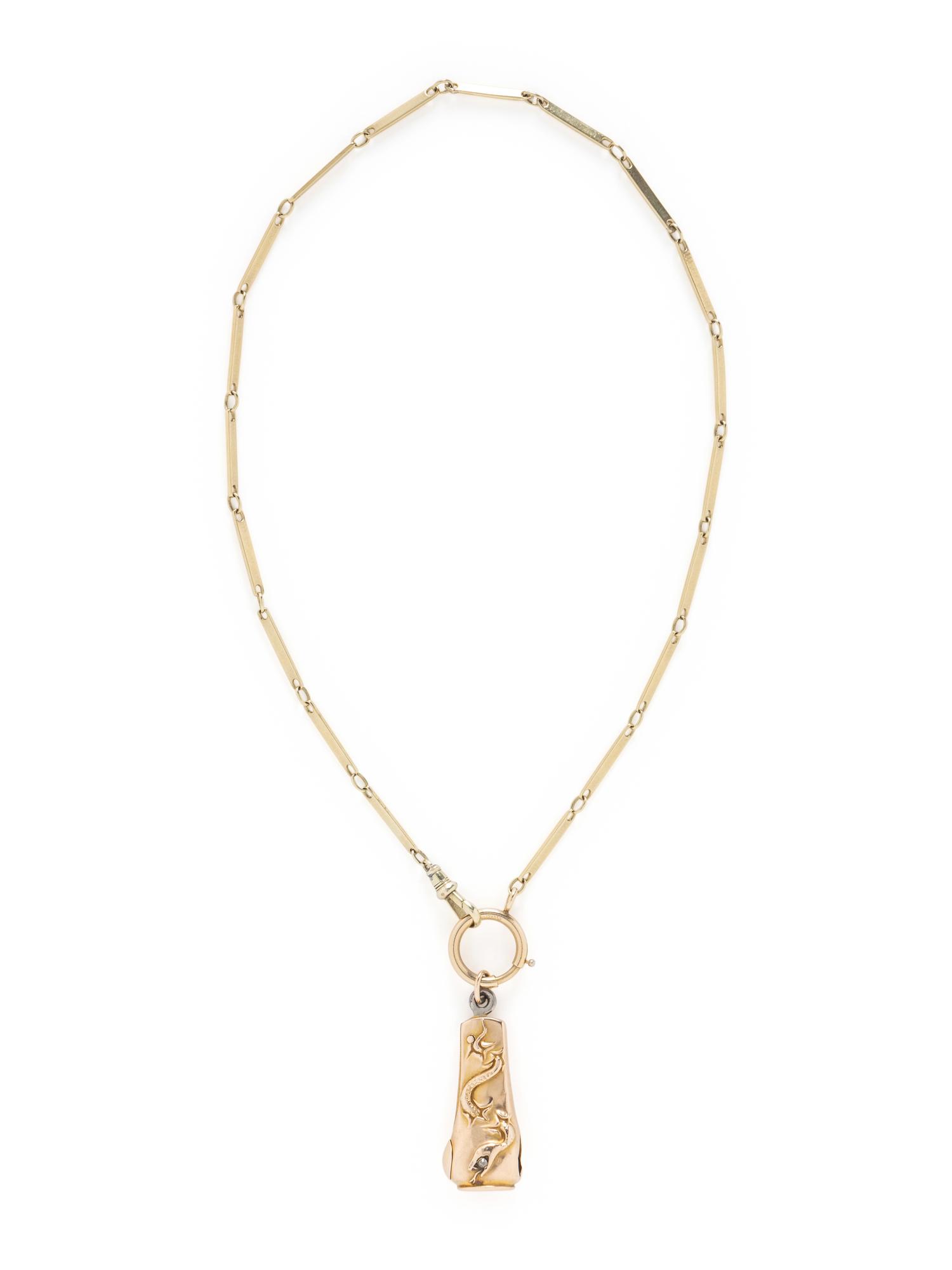 COLLECTION OF YELLOW GOLD NECKLACES