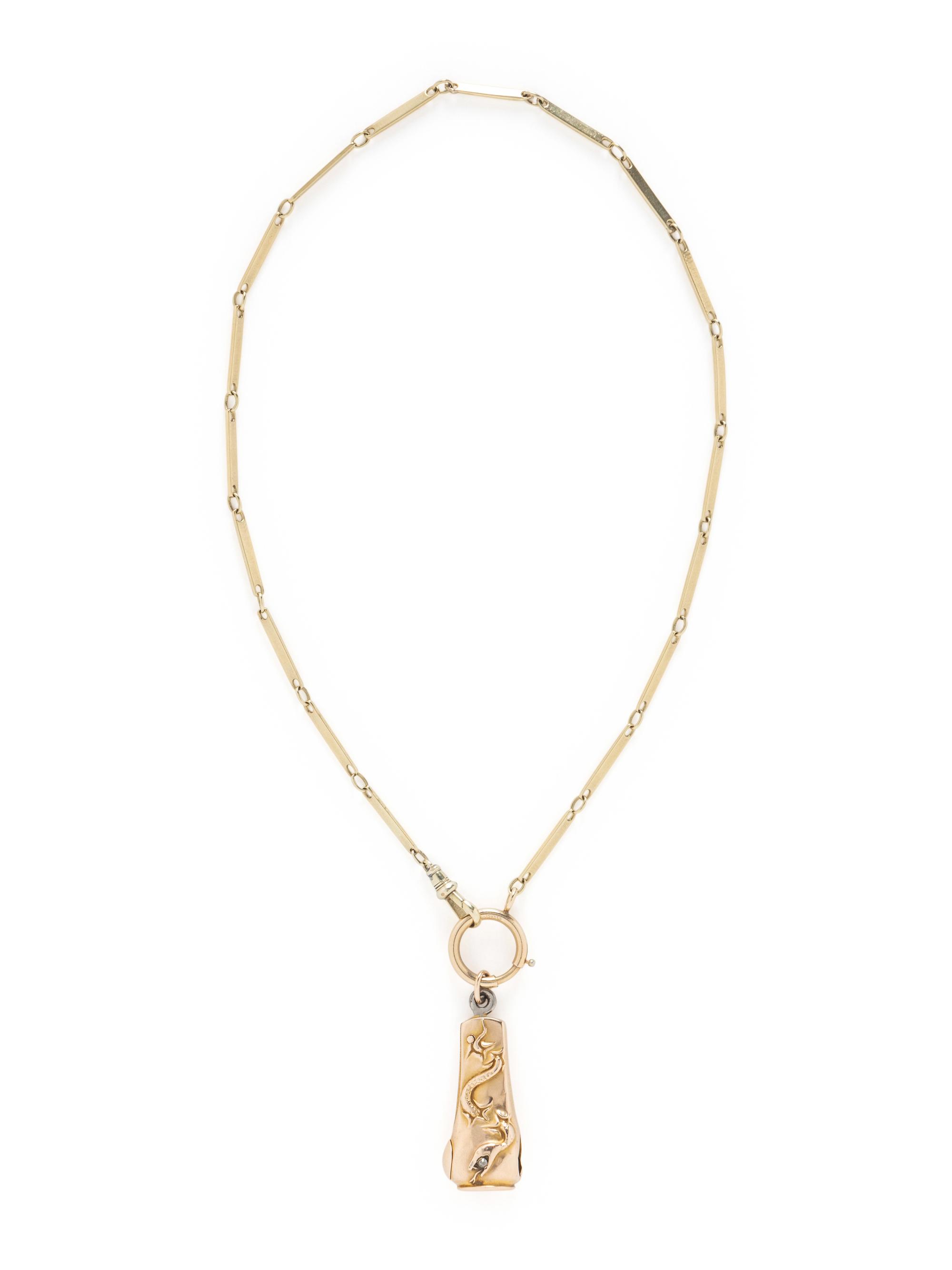COLLECTION OF YELLOW GOLD NECKLACES