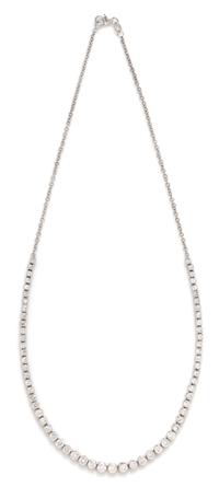 A Platinum, 18 Karat White Gold and Diamond Necklace, 10.30 dwts.