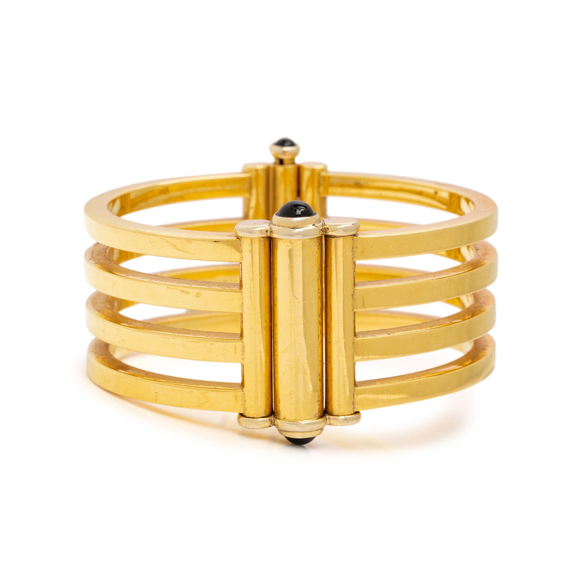 YELLOW GOLD BANGLE BRACELET