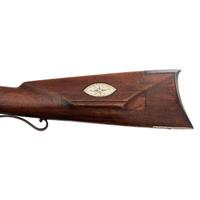 German Silver Mounted Percussion Rifle by B.D. Gill