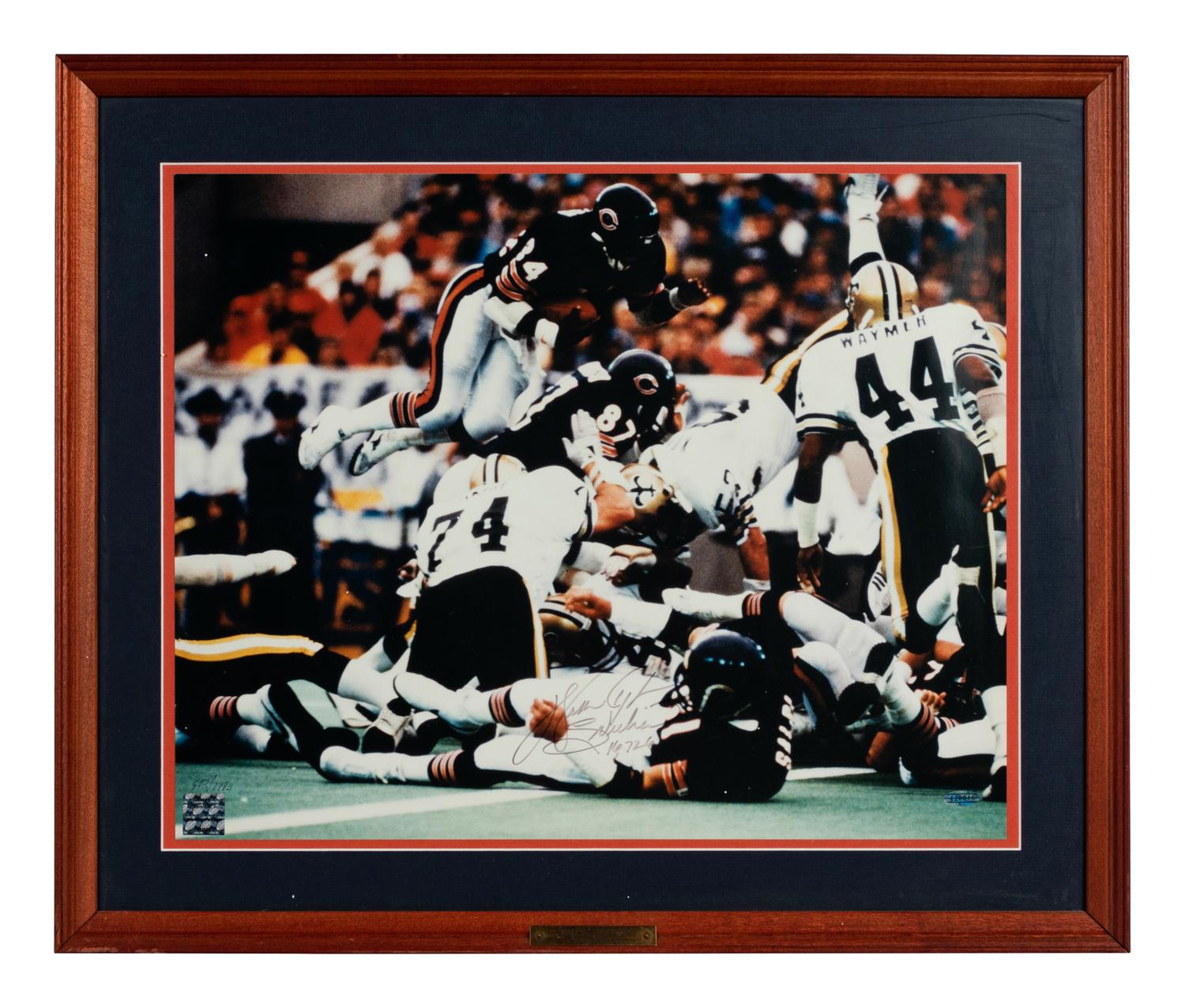 An Exceptional Walter Payton Signed Autograph Photo With Inscriptions (Beckett Authentication Services BAS Certified),