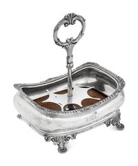 A George III Silver Cruet Caddy