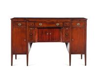 A Federal Mahogany Breakfront Sideboard