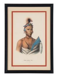 A Group of Five McKenney & Hall and George Catlin Prints