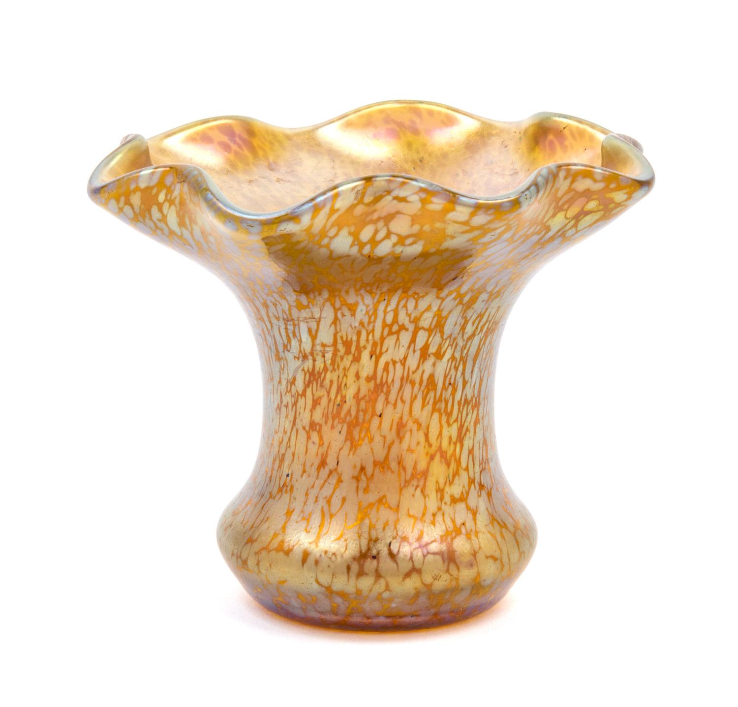 A Loetz Glass Vase Height 4 inches.