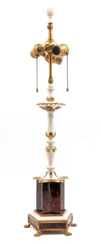 An American Gilt Bronze Mounted Table Lamp