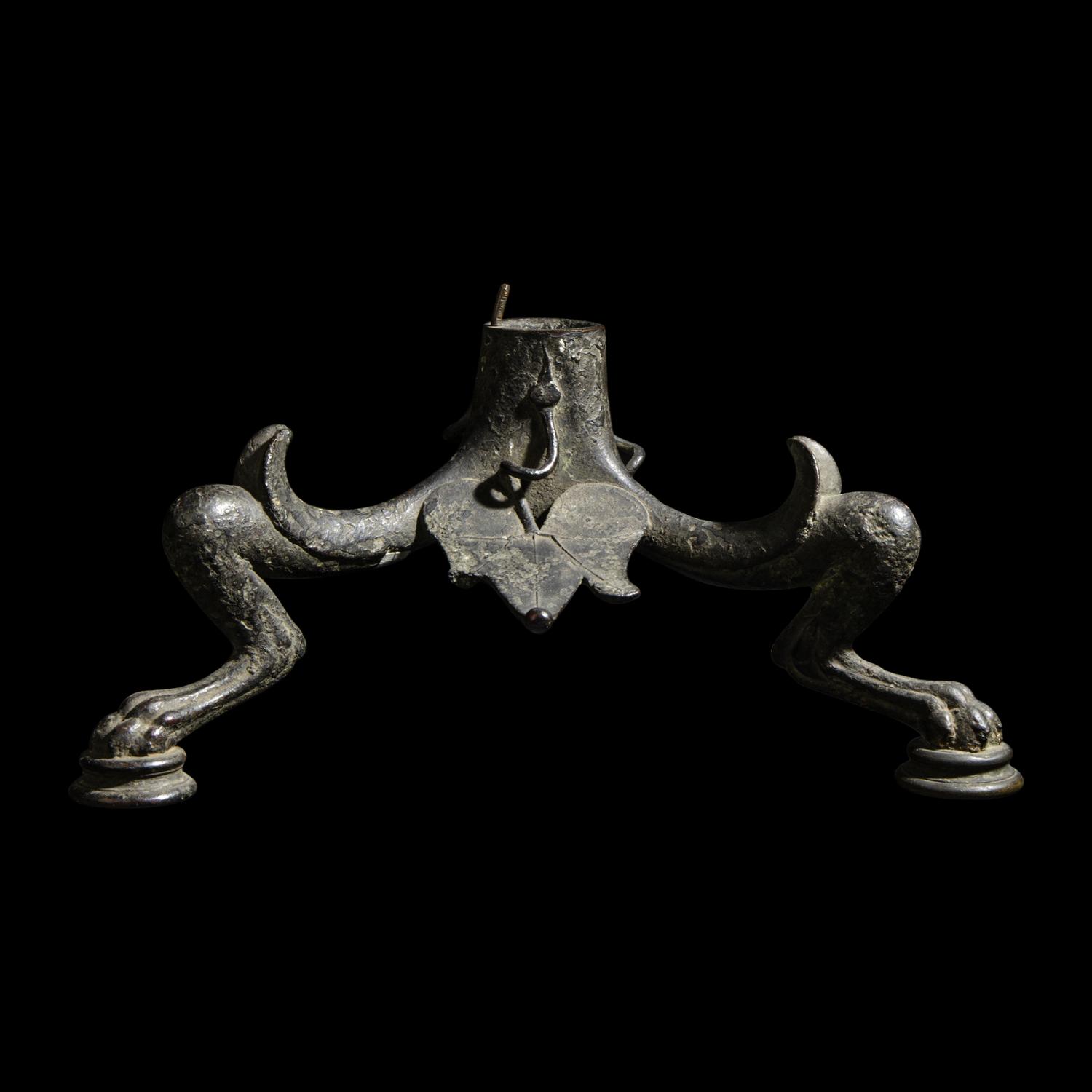 A Byzantine Bronze Candelabrum Base