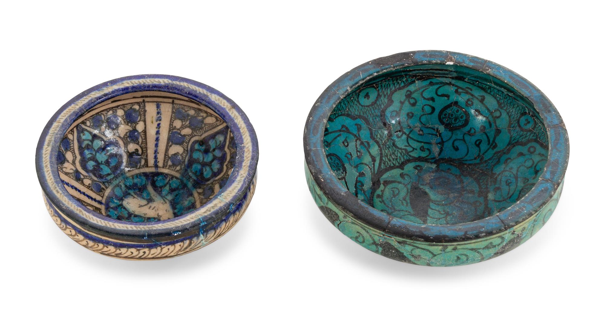 Two Sultanabad Pottery Bowls