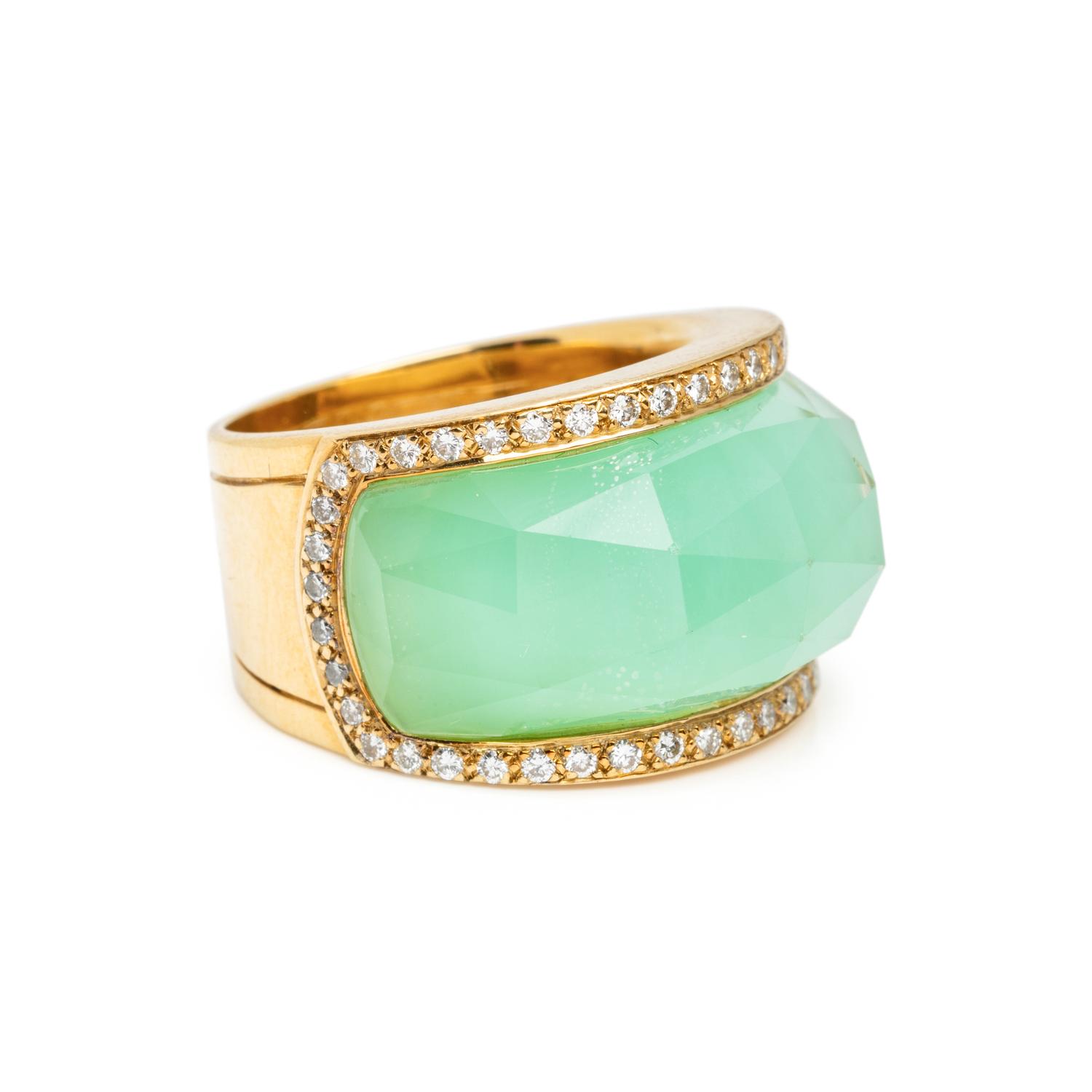 STEPHEN WEBSTER, QUARTZ AND DIAMOND 'CRYSTAL HAZE' RING