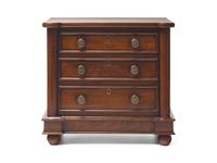 A Chippendale Style Miniature Mahogany Apprentice Chest DONATED BY NATE BERKUS