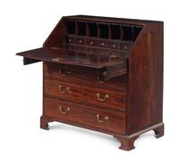 A Chippendale Mahogany Slant-Front Desk