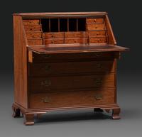 A Chippendale Style Mahogany Slant Front Desk