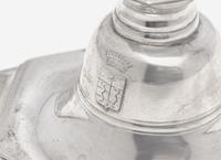 Two Pairs of Continental Silver Candlesticks