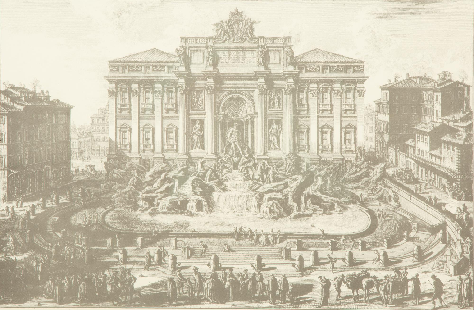 Eight Black and Parcel Gilt Framed Prints After Giovanni Piranesi — 20th Century
