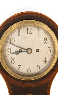A George III Style Double-Fusée Mahogany Mantel Clock