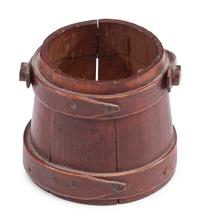 A Red Painted Miniature Firkin