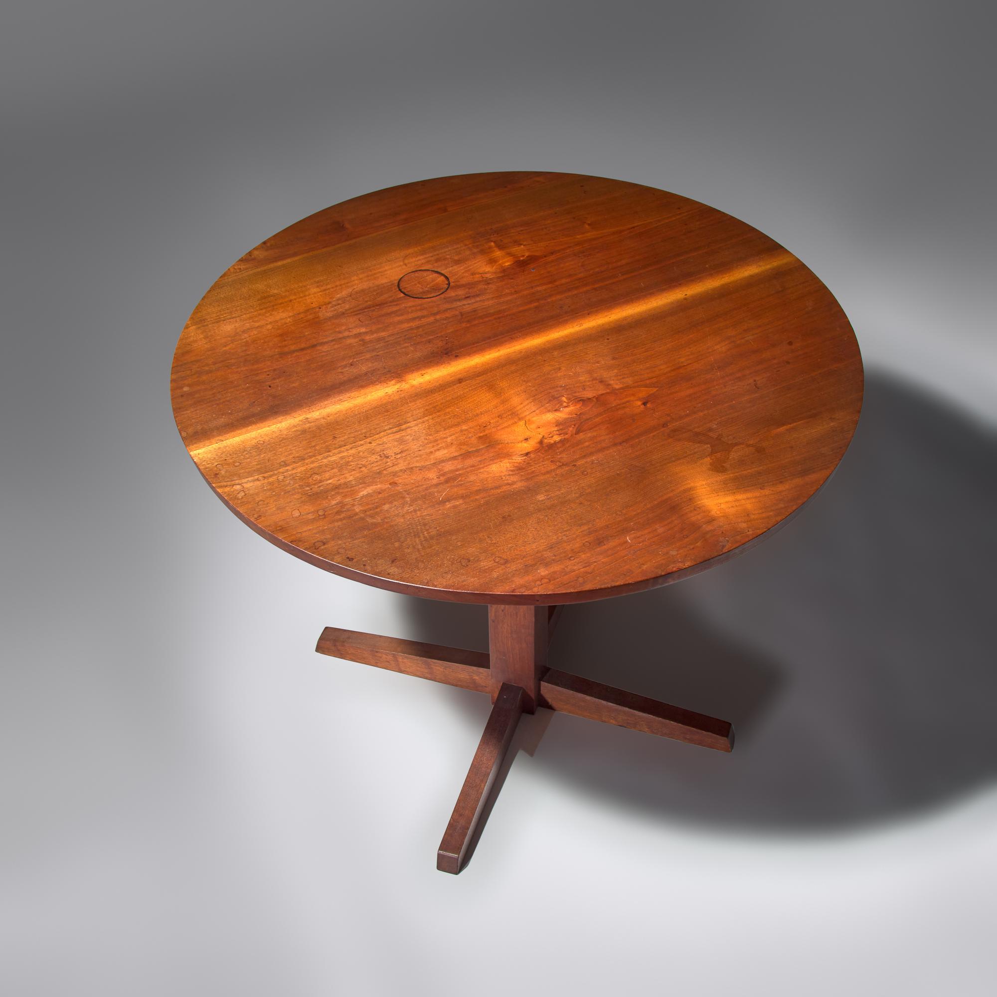 Round Top Pedestal Table, 1977