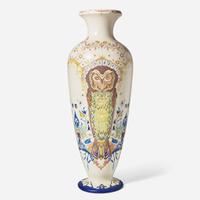 A large Art Nouveau glazed earthenware floor vase Plateelbakkerij Zuid-Holland (founded 1897), Gouda, Netherlands, 1898