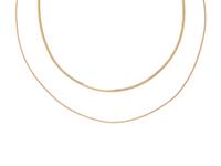 TWO YELLOW GOLD NECKLACES