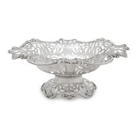 An American Silver Reticulated Dish