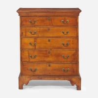 A Chippendale carved maple chest of drawers New England, late 18th century