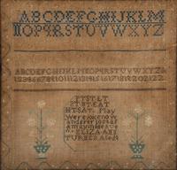 A Needlework Embroidered Schoolgirl's Sampler, Wrought by Eliza Ann Turner