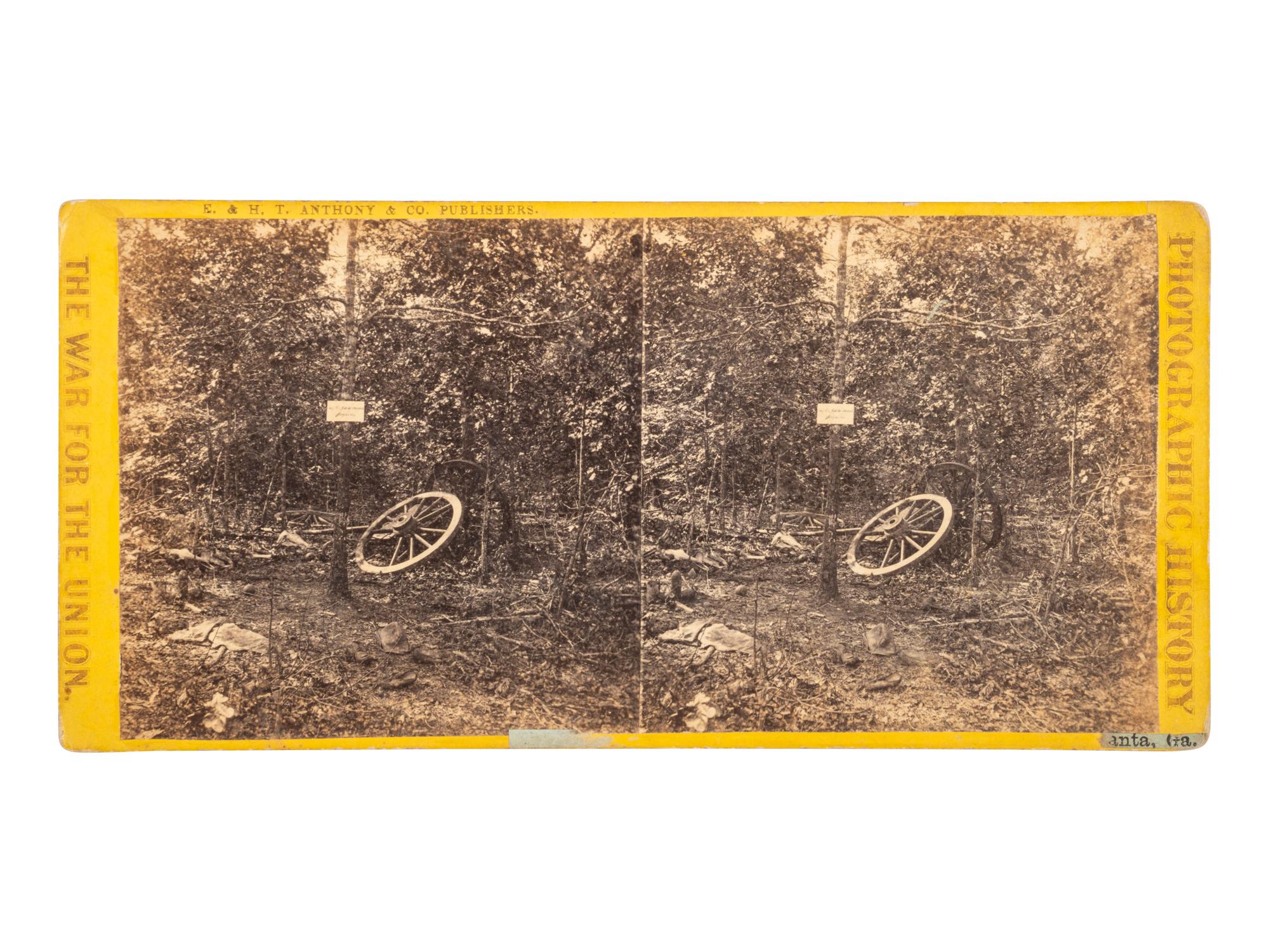 [CIVIL WAR]. The place where Maj. Gen. J. B. McPherson was killed, Atlanta, Ga. NY: Anthony & Co.