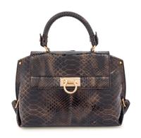 Salvatore Ferragamo Brown Python Bag, 2000s