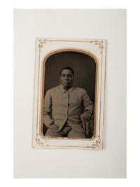 [NATIVE AMERICANS]. Tintype of Pima Indian Antonitto.