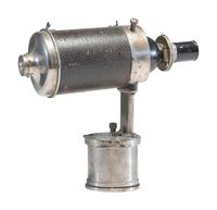 [CAMERAS]. Mountford tintype button "Camerascope" camera.
