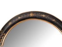 A Pair of Georgian Style Japanned Pier Mirrors