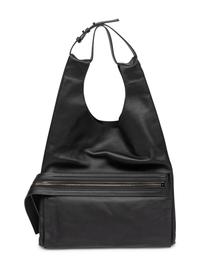 TOM FORD, BLACK LEATHER CONVERTIBLE TOTE