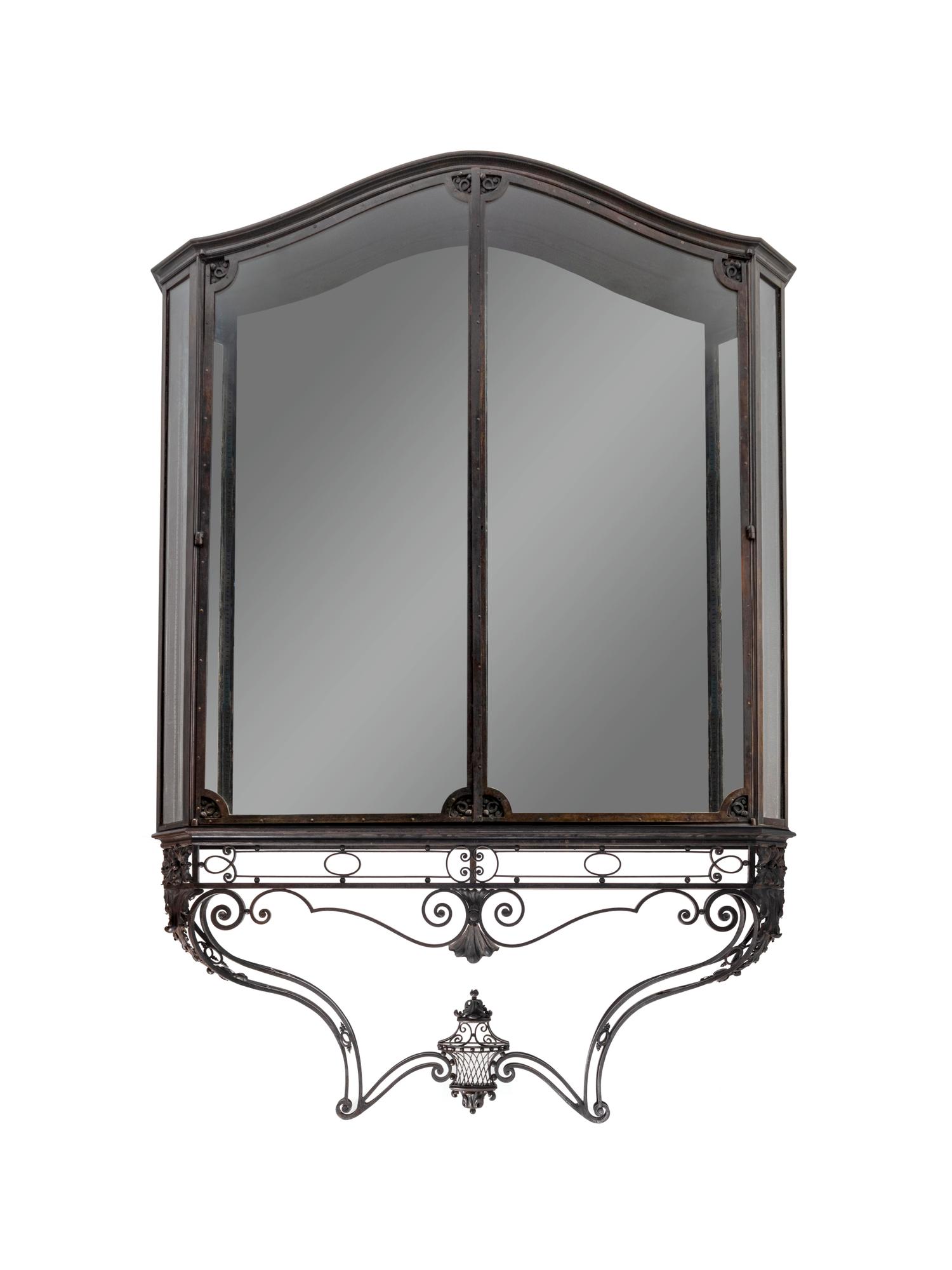 A French Belle Époque Ironwork Vitrine Cabinet — LATE 19TH/EARLY 20TH CENTURY