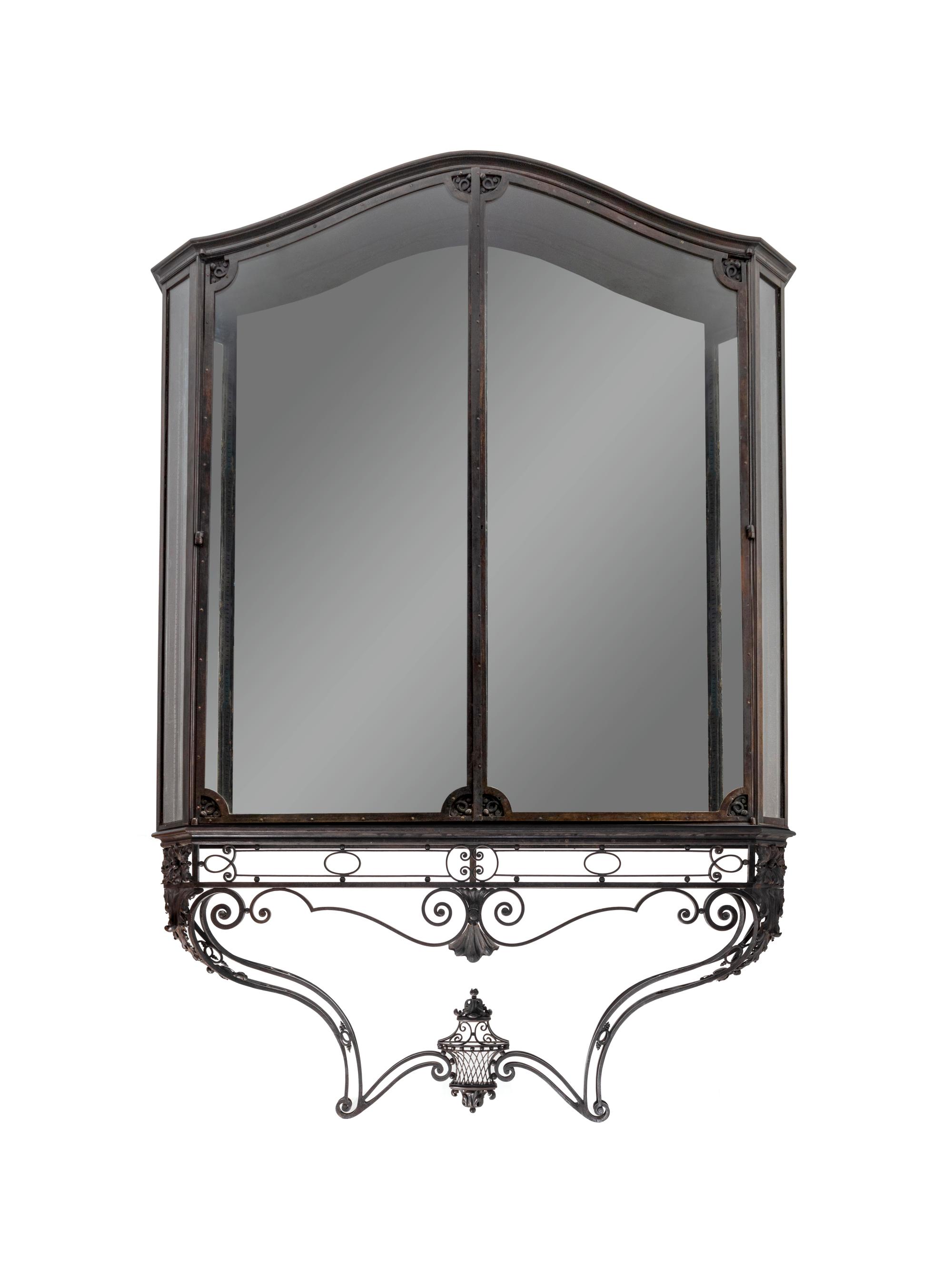 A French Belle Époque Ironwork Vitrine Cabinet — LATE 19TH/EARLY 20TH CENTURY