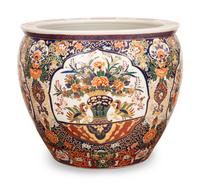 A Chinese Porcelain Jardinière in the Imari Palette