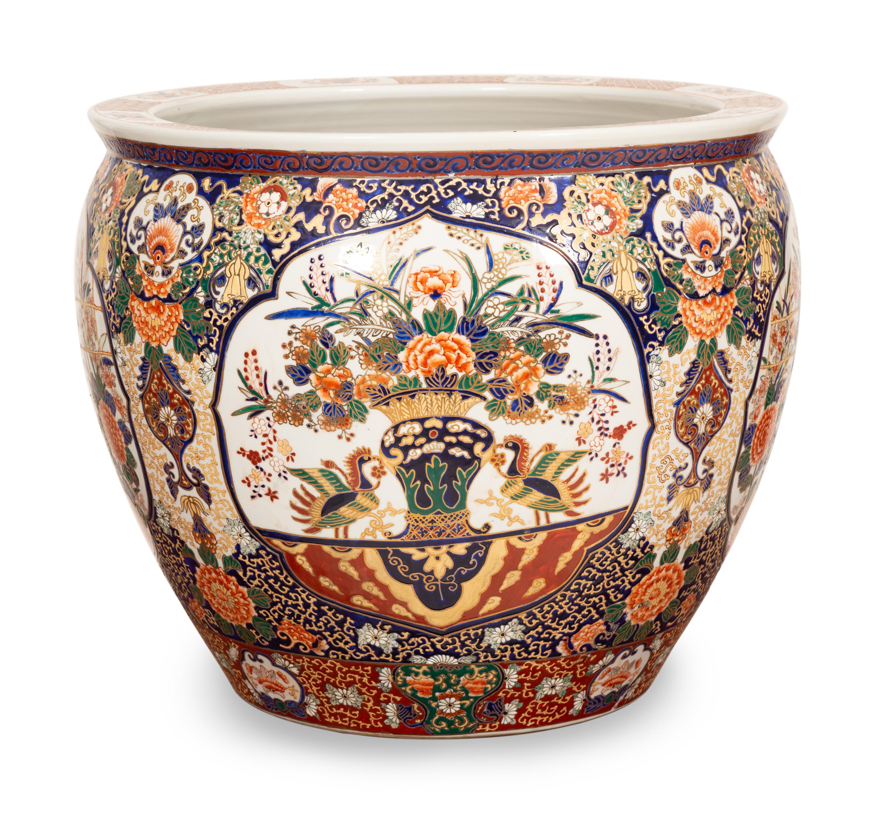 A Chinese Porcelain Jardinière in the Imari Palette