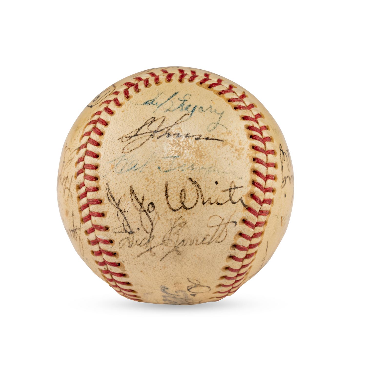 A 1941 Seattle Rainers Team Signed Autograph Baseball