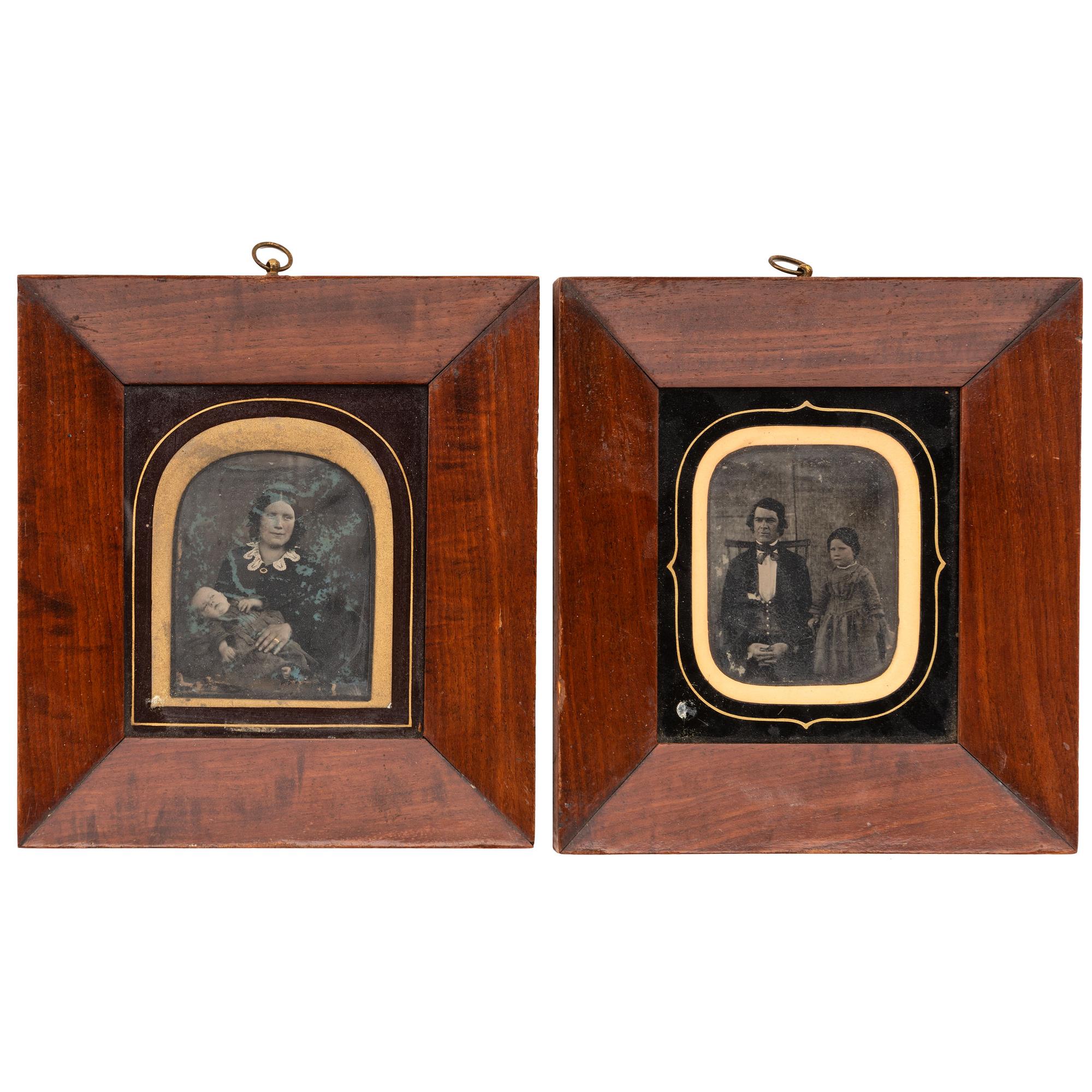 [EARLY PHOTOGRAPHY - PORTRAITURE]. Uncredited portraits of children housed in wall frames, including:
